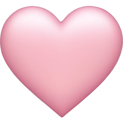 Light Pink heart emoji