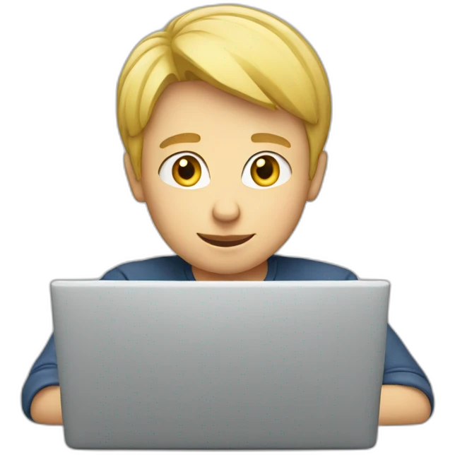 blond-boy-behind-laptop emoji