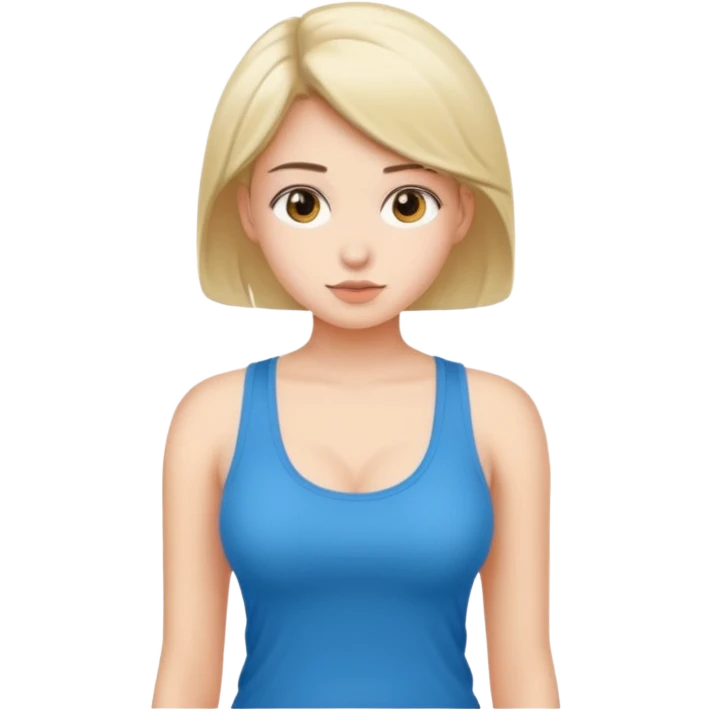  teen not wearing any clothing with big boobs  emoji