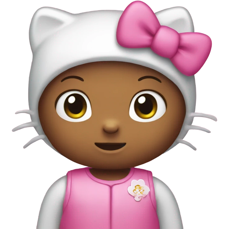 Pink hello kitty emoji