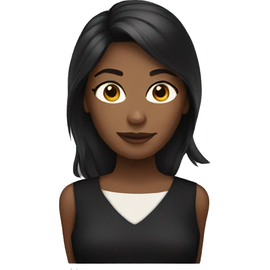 Black plain dress  emoji