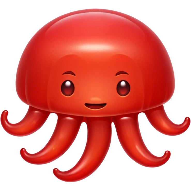 One red Jelly emoji