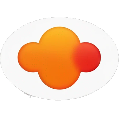Design an emoji-style representation of the PwC company logo. brand’s signature colors (orange, red, and gray). The design should be minimalist yet recognizable, with a clean, rounded aesthetic typical of emoji art. emoji