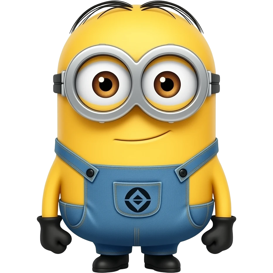 Minion with denim and with glases emoji