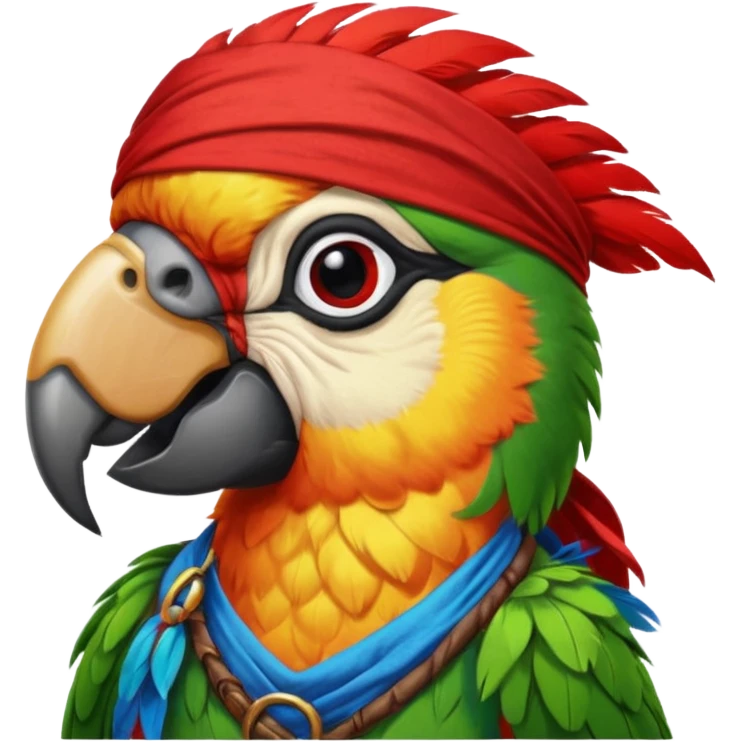 pirate and parrot emoji