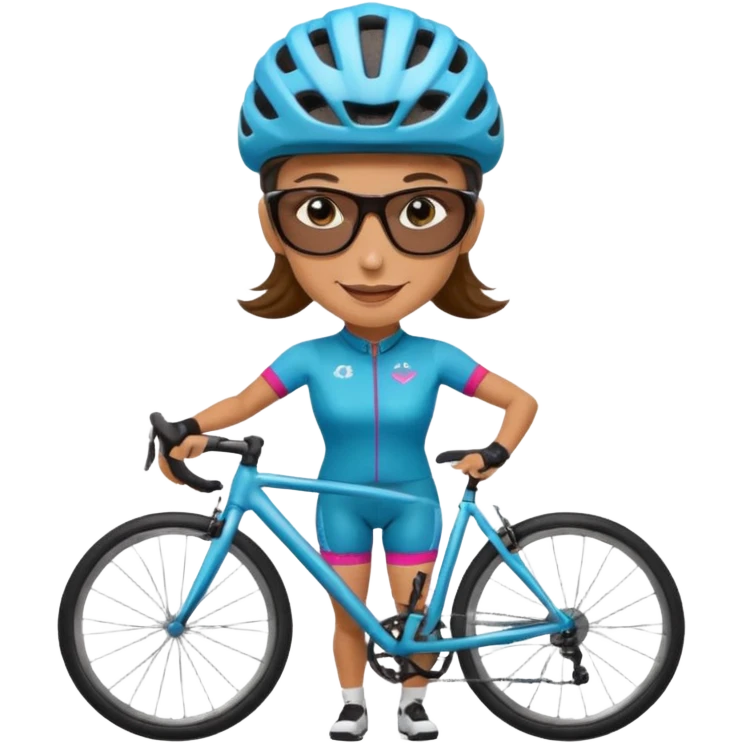 Sprostá cyklistka emoji