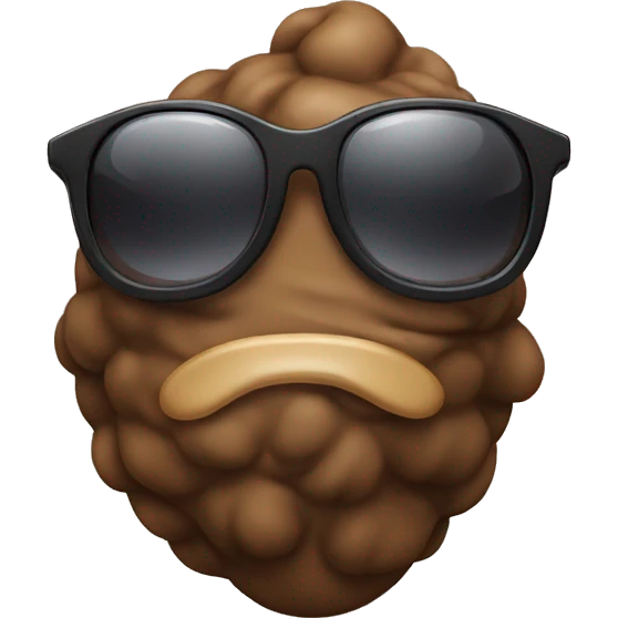 poop with sunglasses  emoji
