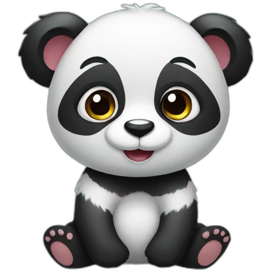 Cute panda emoji