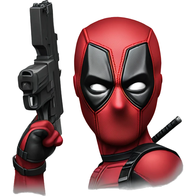Deadpool guns emoji