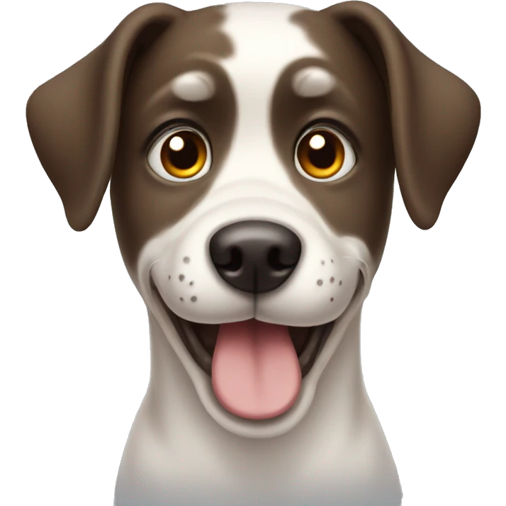 a smiling dog with big eyes emoji