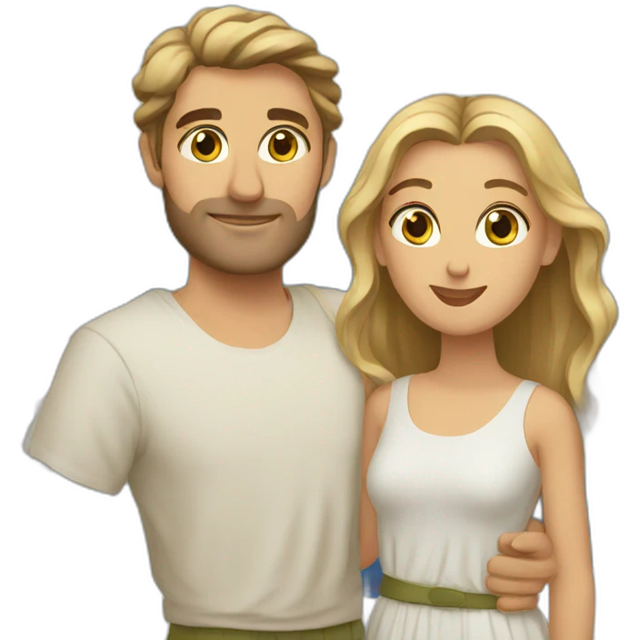 Couple in greece emoji