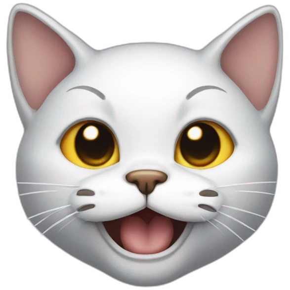 cat dying of laughing emoji