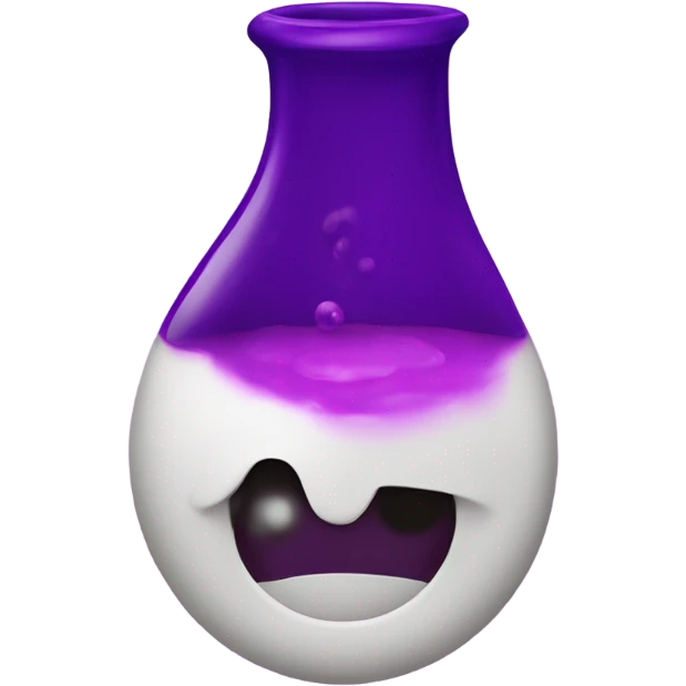 Reynolds experiment with purple liquid emoji