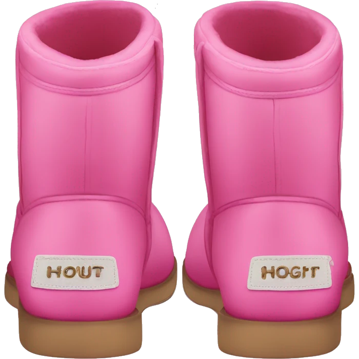 pink uggs shoes emoji