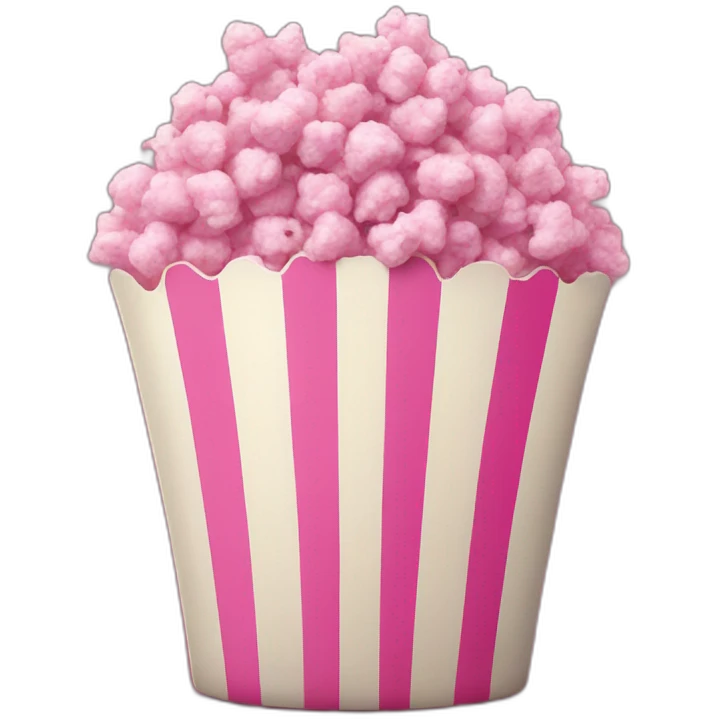 Pink popcorn  emoji