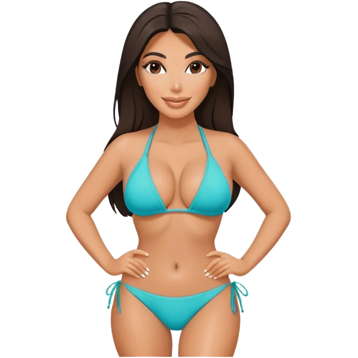 Kim Kardashian bikini  emoji