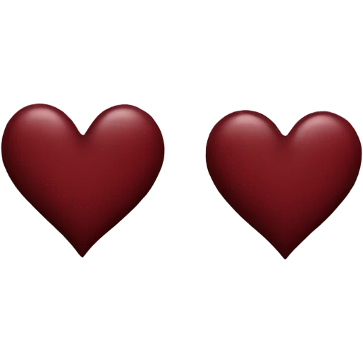dark red heart emoji