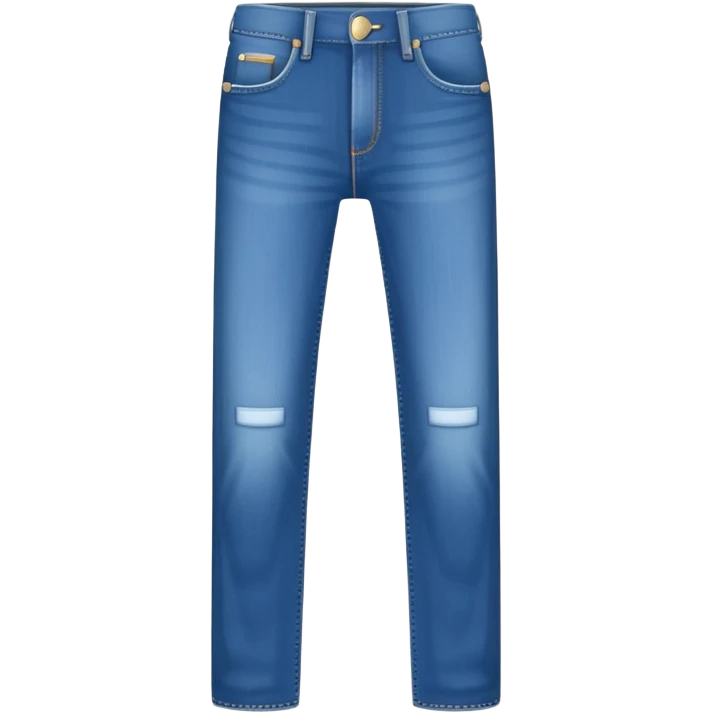 plain isolated blue long jeans emoji