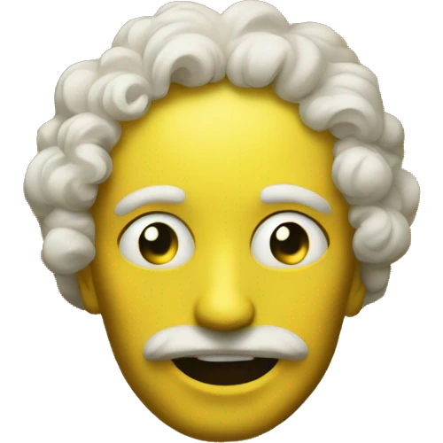 baroque art emoji yellow smiley face  emoji