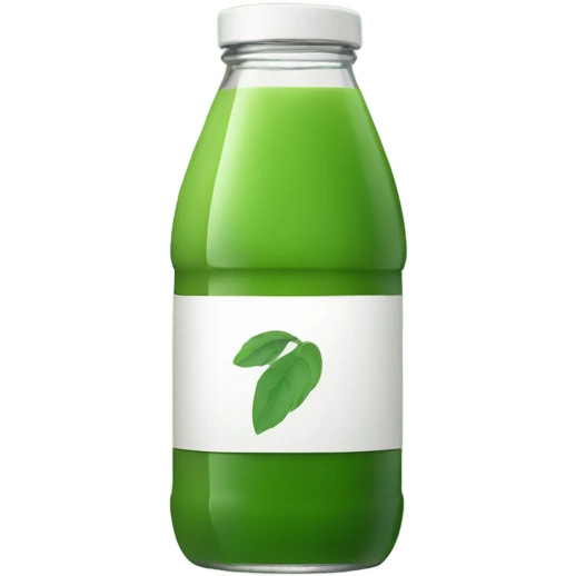 Bottled green juice emoji