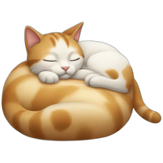 Cat sleeping emoji