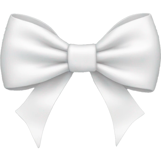 white bow emoji