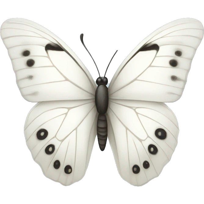 white butterfly emoji