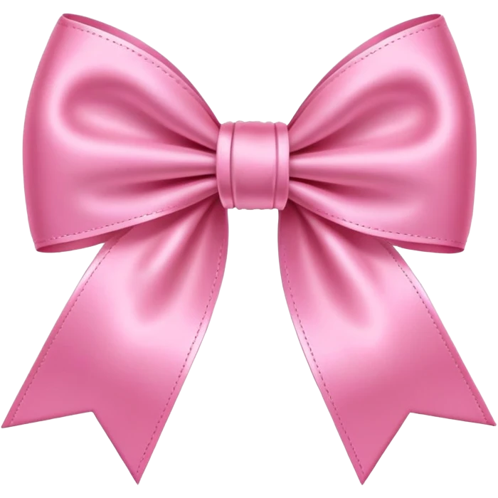 Pink bow emoji
