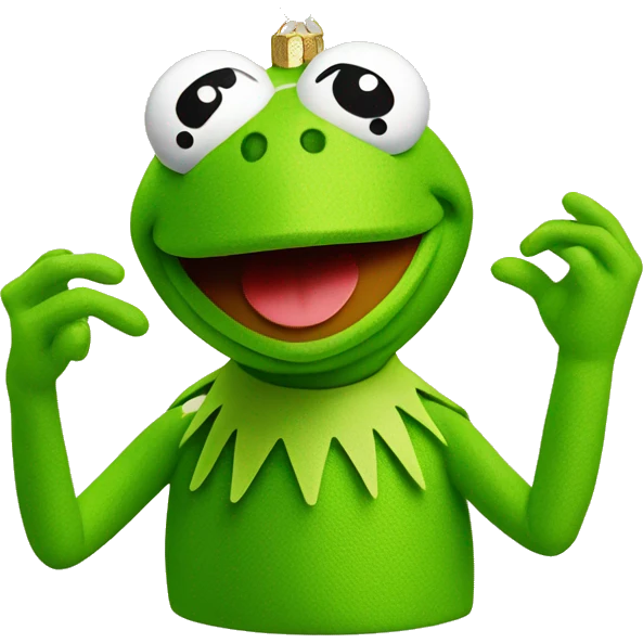 Kermit the frog ornament  emoji