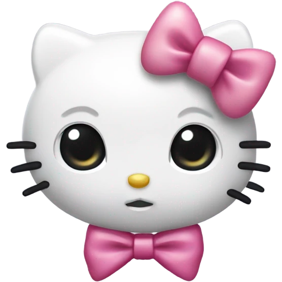 Hello Kitty pleading face emoji