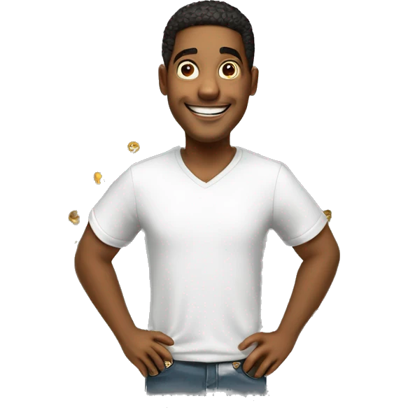 homem 21 anos, branco, 2 brincos pequenos, 1 em cada orelha, de touca e feliz emoji