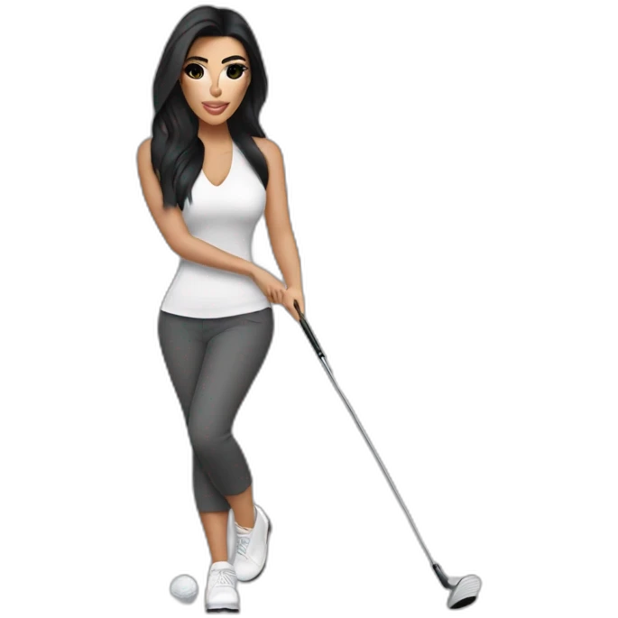 kim kardashian golfing emoji