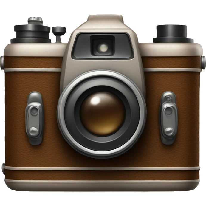 Brown vintage camera emoji
