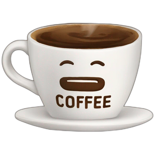 Coffee cup with the brand name "Subscribe coffee" emoji