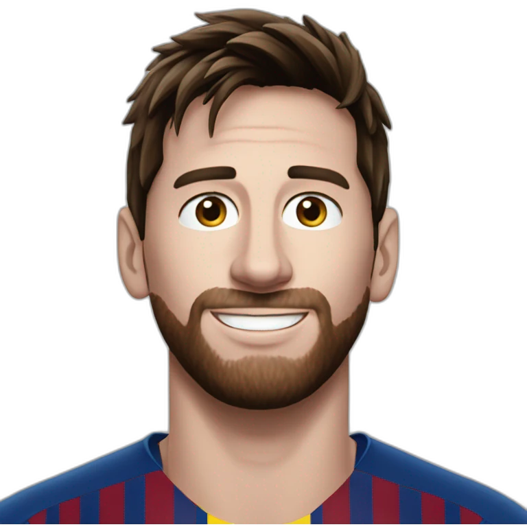 Messi qui lance un chat emoji