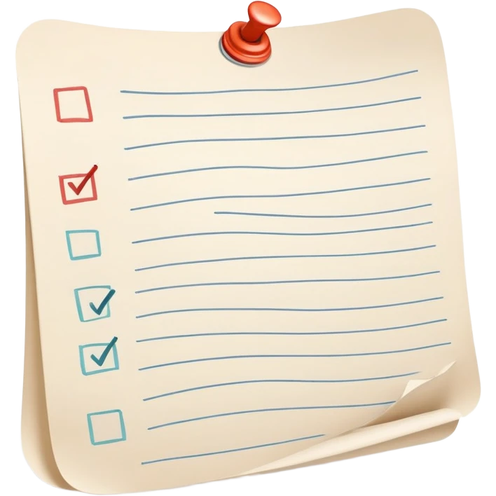 never-ending twisting to-do list paper packed with small checkboxes curling dramatically emoji