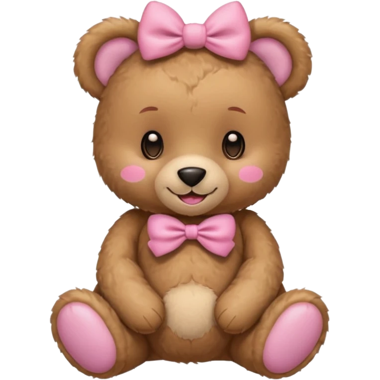 Proud feminine teddy bear emoji