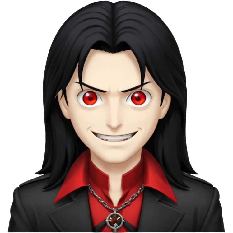 Alucard from Hellsing grinning emoji