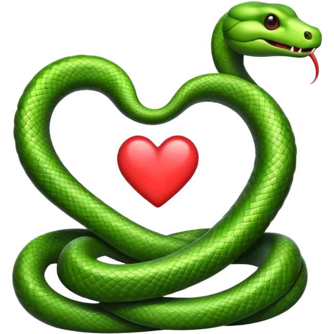 🐍+❤️  merge one emoji  emoji