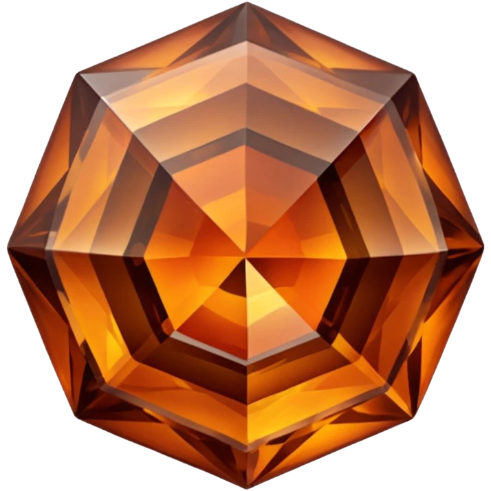 chatoyant gemstone crystal brown and dark orange 3d png background layers emoji