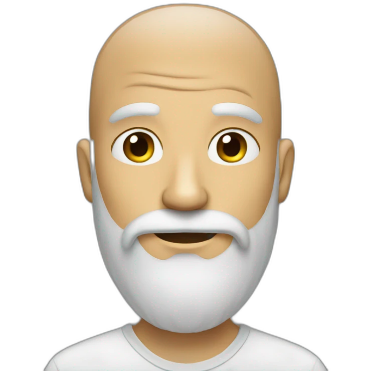 Man with long beard emoji