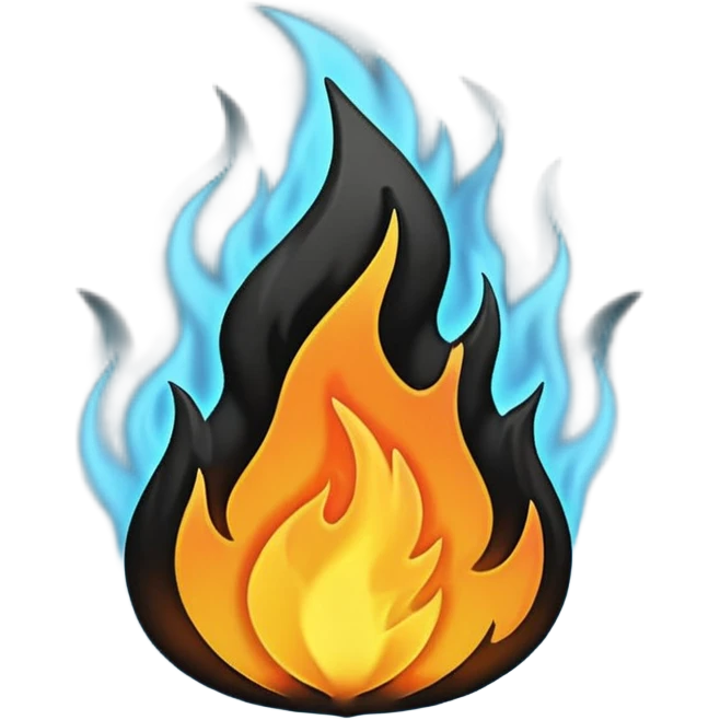 Всё пламя Чёрного цвета emoji