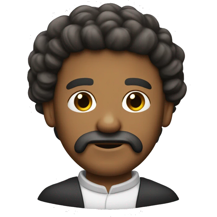 personaje san Pacho, fray con barba emoji