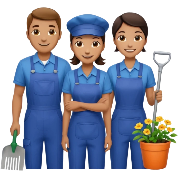 Housekeeping and gardener Couple emoji