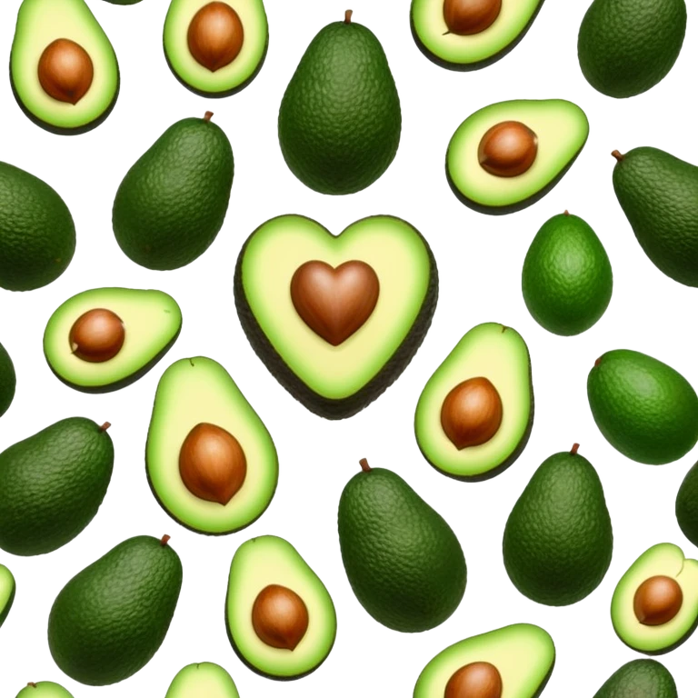 Heart of avocados emoji