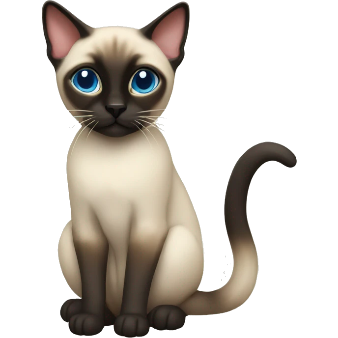 Siamese cat christmas  emoji