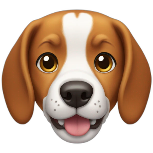 Beagle smile ginger emoji