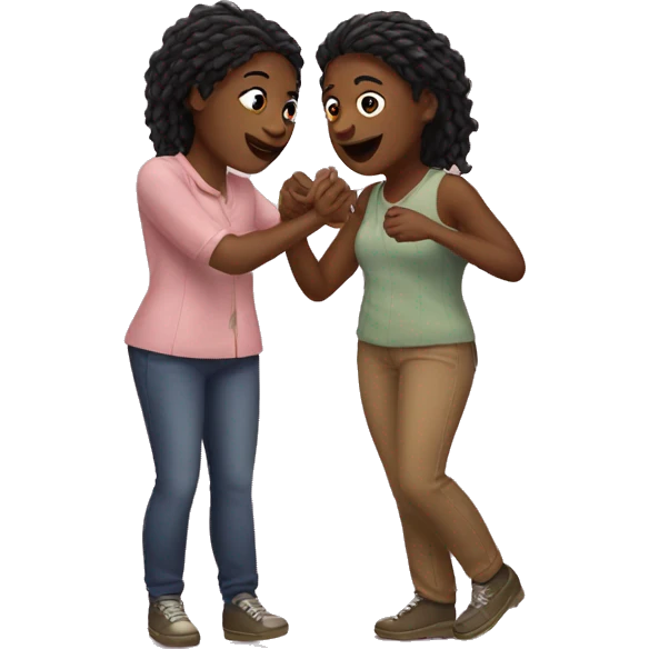 Two lesbian in extra romantic vibe emoji