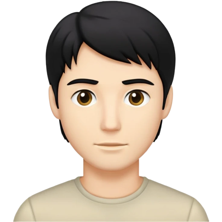 black hair blond ken emoji