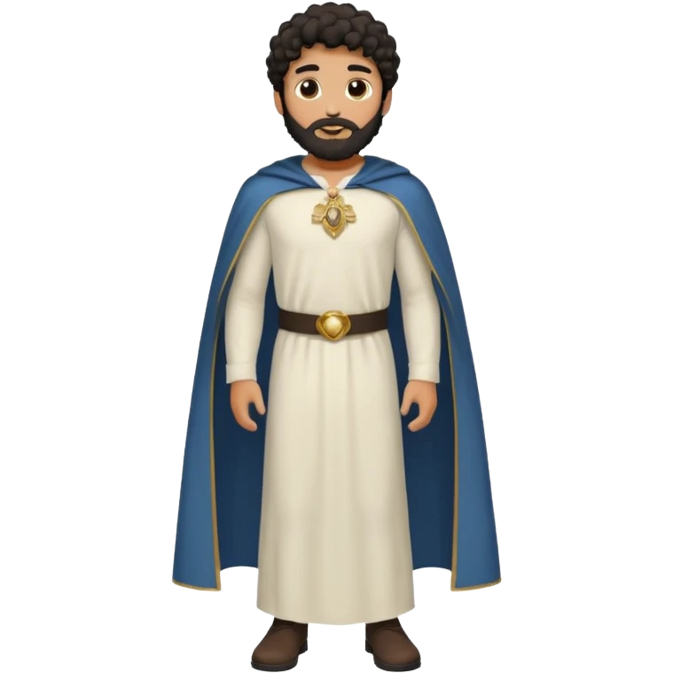 
-Apariencia: Joven de unos 25-30 años, atractivo,.
-Rostro: Ojos oscuros, piel ligeramente morena, rasgos árabes finos.
-Cabello: Negro, algo rizado o suelto, con barba fina.
Cuerpo entero Cuando es “Don Carlos”, viste como cristiano (camisa blanca, capa corta, colores sobrios). emoji